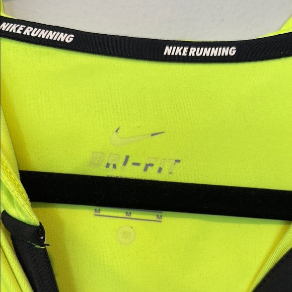 Nike Women's Neon Yellow Running Hoodie - Medium - Picture 2 of 7